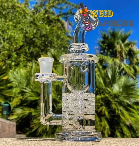 Buy LEISURE GLASS: 8″ CLEAR BRICK STACK INLINE RECYCLER