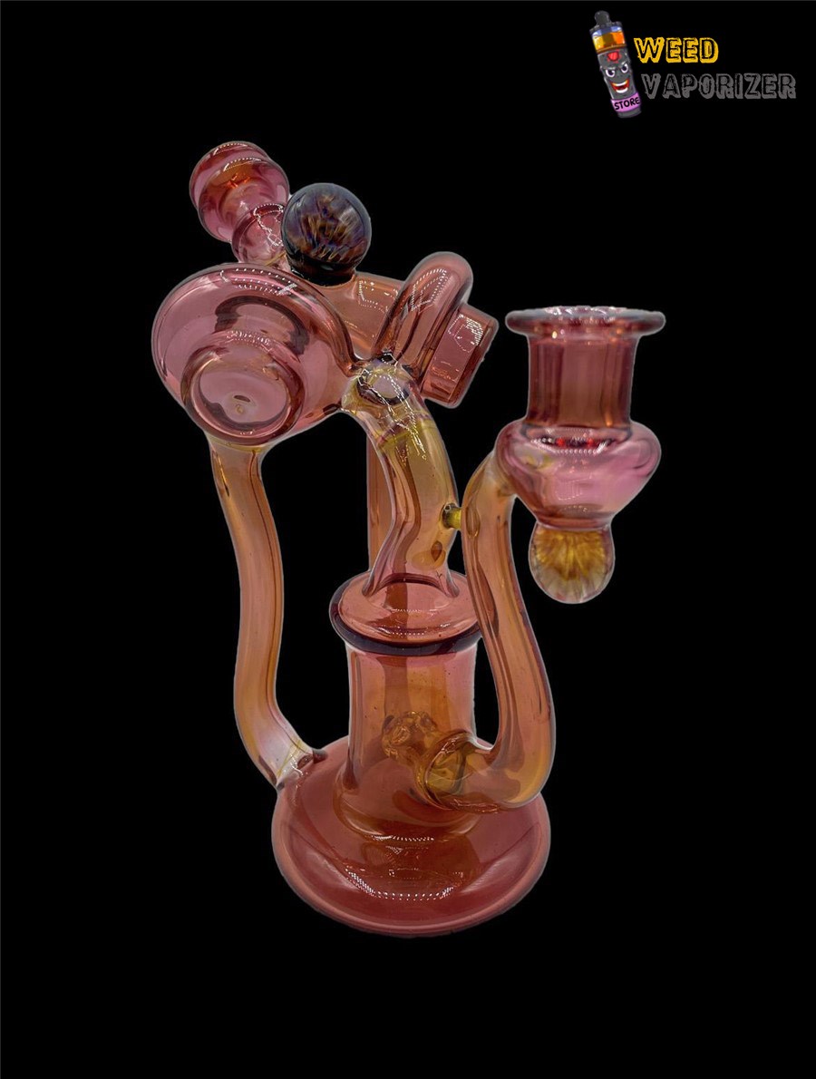 Buy ET GLASS: NORTHSTAR YELLOW OVER GREASY CRANBERRY DUAL UPTAKE RECYCLER