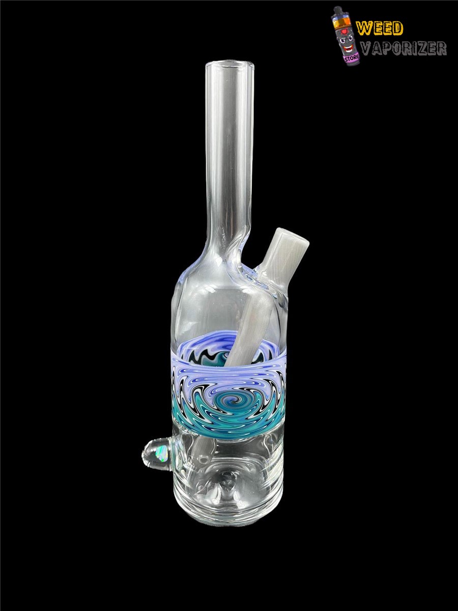 Buy THE GLASS MECHANIC: LINE WORK ENCASED OPAL SAKE BOTTLE #6