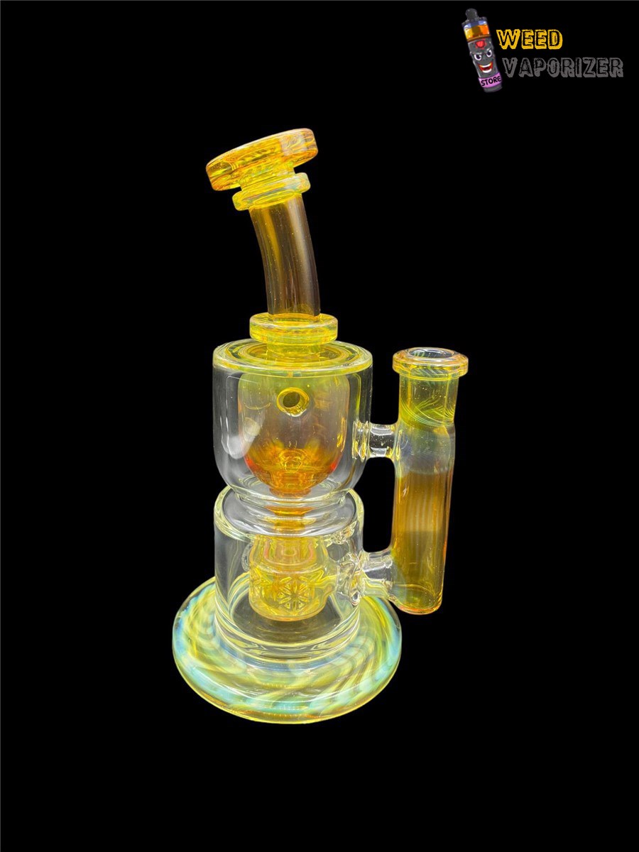 Buy FATBOY GLASS: NS YELLOW TAURUS INCYCLER RIG