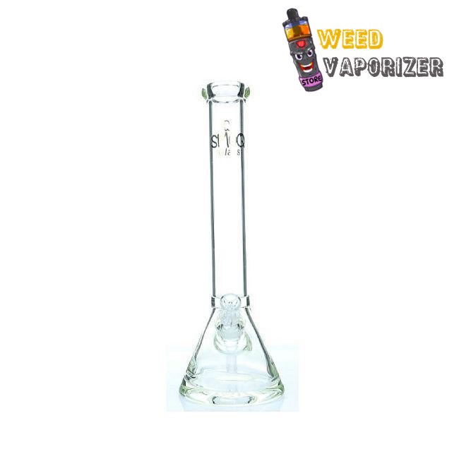 Buy SMOQ GLASS: 9MM 15″ BOROSILICATE BEAKER WATER PIPE HEAVY THICK