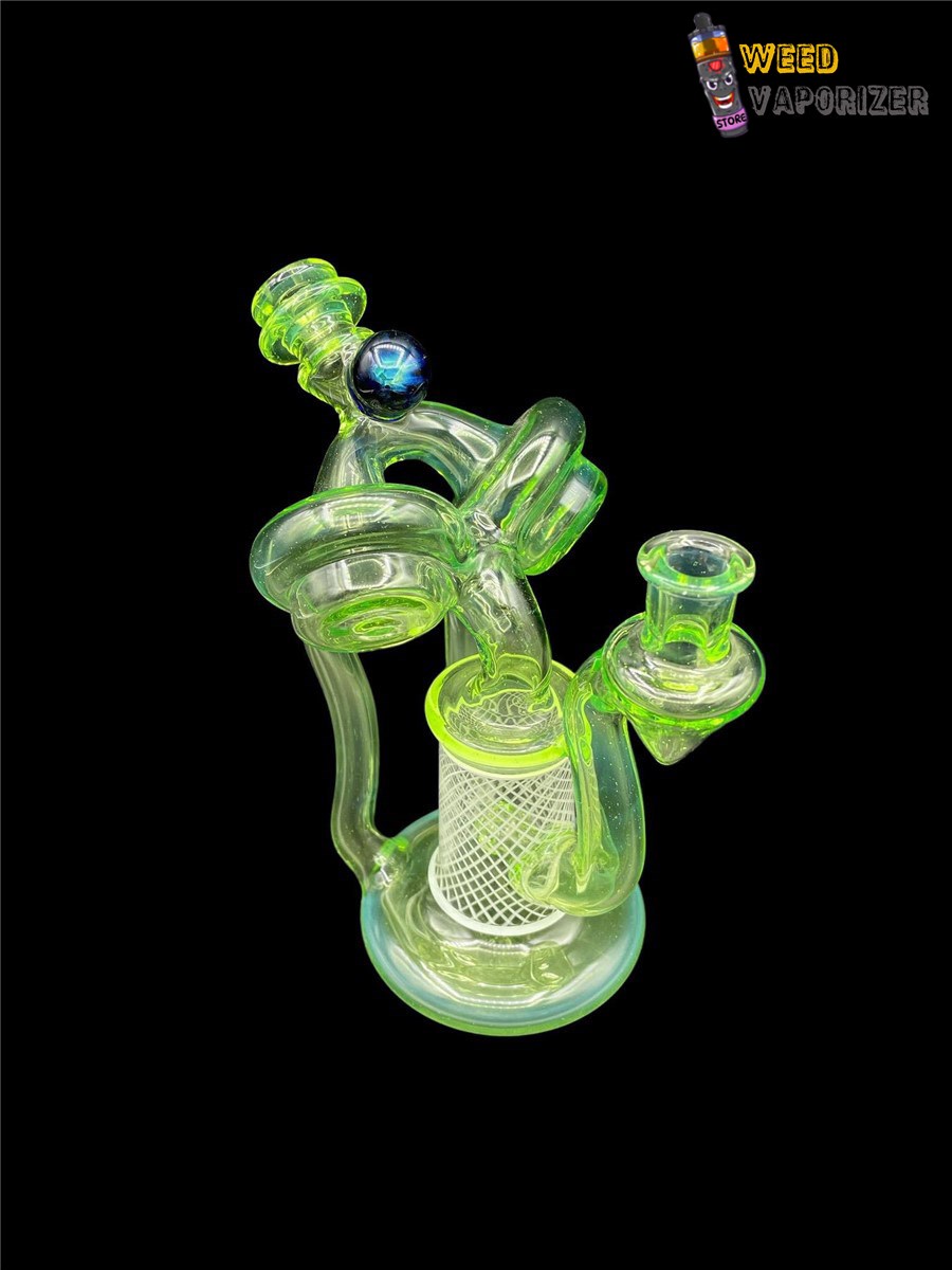 Buy ET GLASS: OPAL SLYME LIME RETTICELLO DUAL UPTAKE RECYCLER