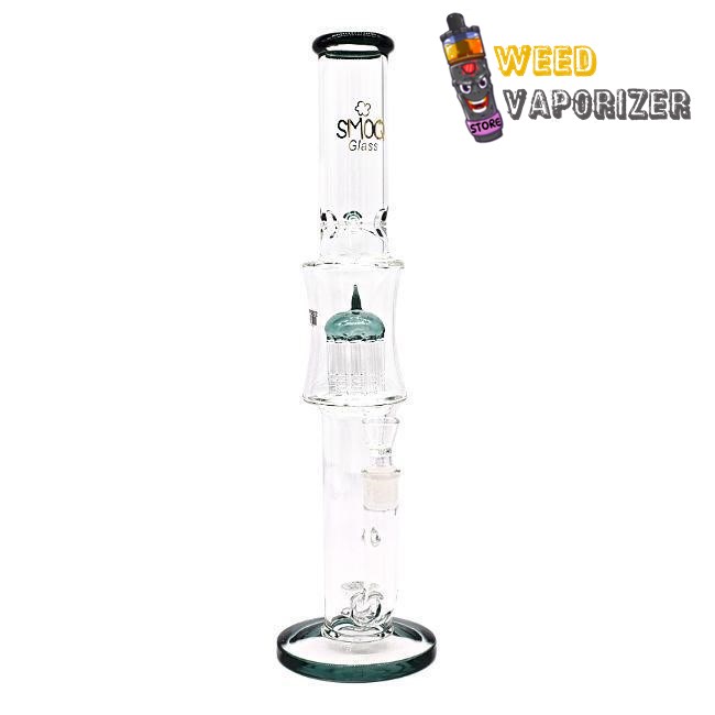 Buy SMOQ GLASS: 18″ SEED OF LIFE PERC STRAIGHT TUBE