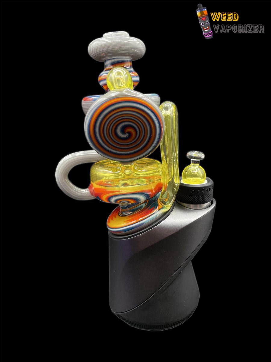 Buy REBEL GLASS: WORKED RECYCLER PUFFCO PEAK ATTACHMENT