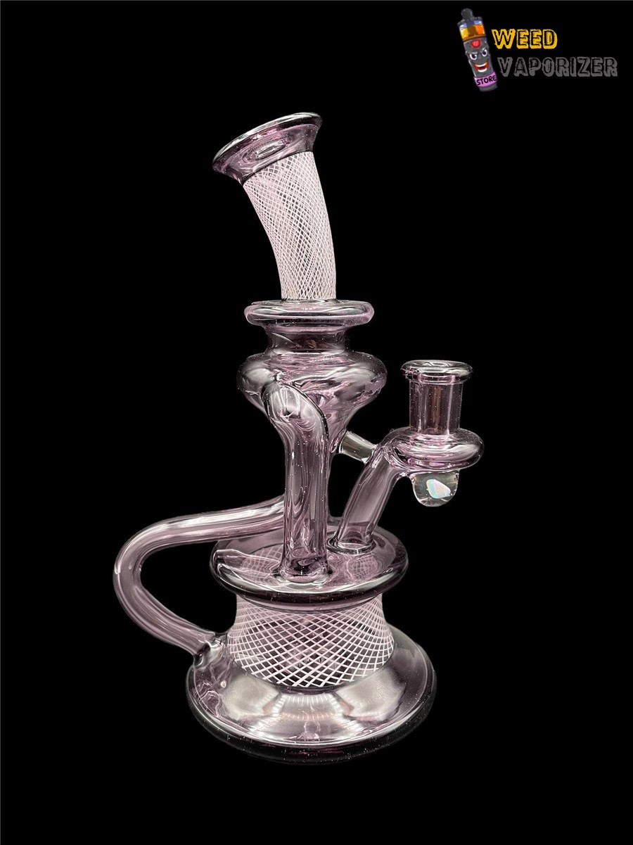 Buy DAVEMAN GLASS: PURPLE LOLLIPOP FLOATER DUAL UPTAKE RECYCLER