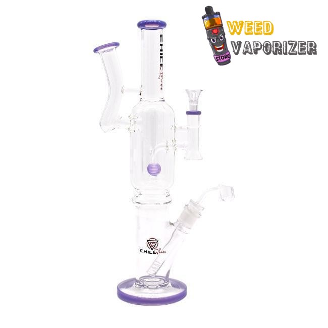 Buy CHILL GLASS: 14″ INCH HEAVY DUTY DUAL WATER PIPE