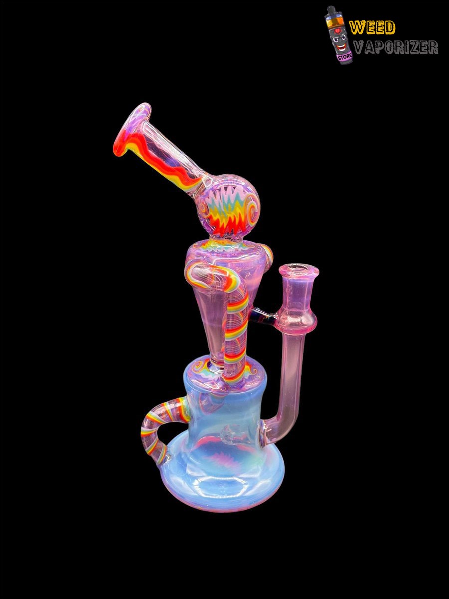 Buy PHANTOM GLASS: GHOST AND KARMALINE RAINBOW WIG WAG DUAL UPTAKE RECYCLER