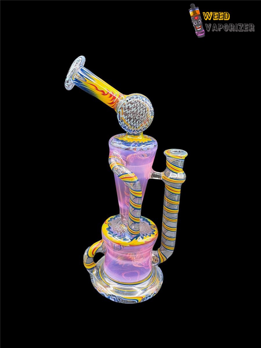 Buy PHANTOM GLASS: PINK SLYME AND RAINBOW WIG WAG DUAL UPTAKE RECYCLER