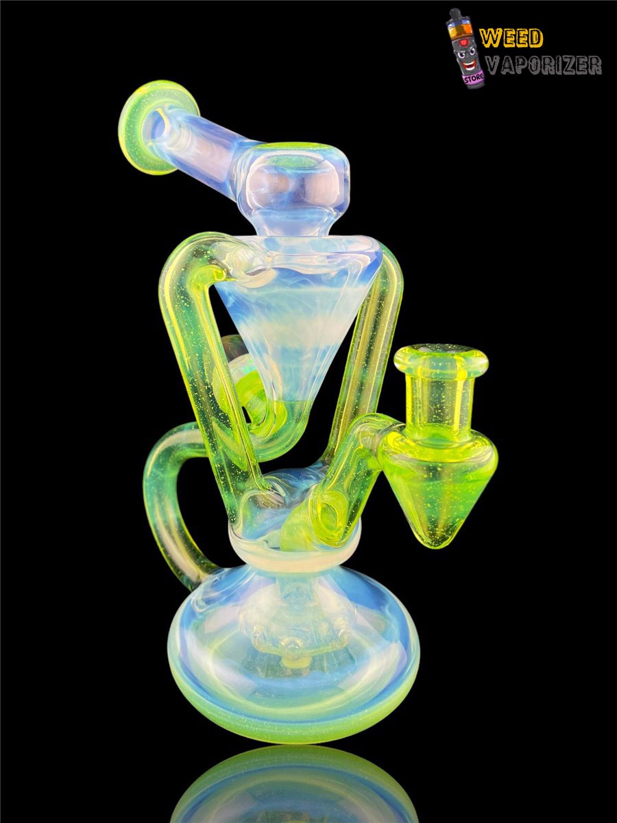 Buy BOOGIE GLASS: FULLY WORKED SLYME x MOONSTONE DUAL UPTAKE FLOATER RECYCLER