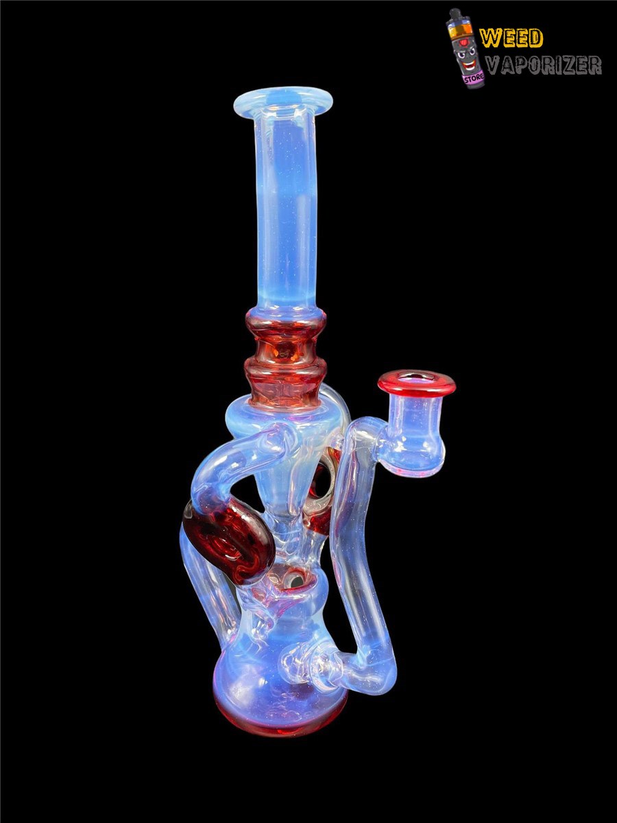 Buy SWEET JUSTICE GLASS: GHOST AND POMEGRANATE SWISS DOUBLE DOUGHNUT RECYCLER