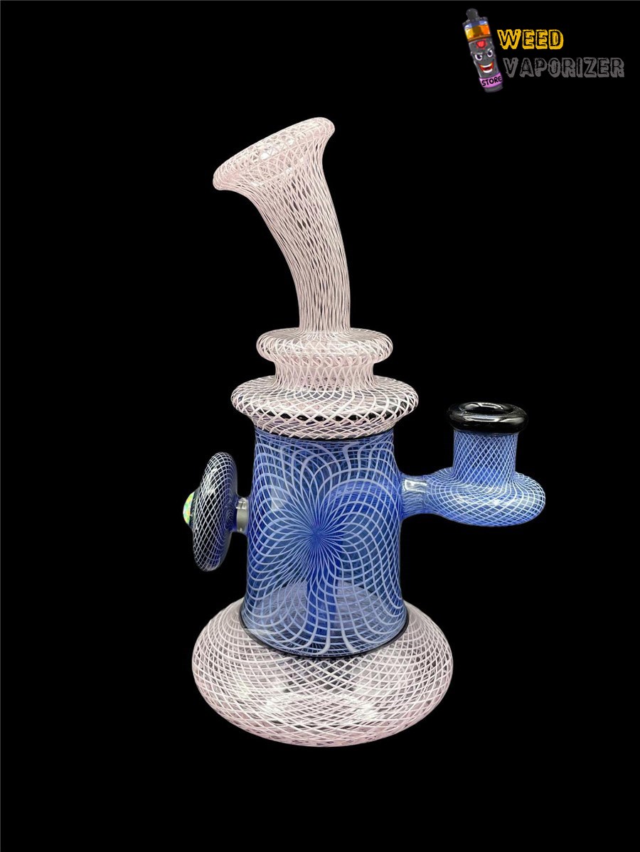 Buy DAVEMAN GLASS: BLUE AND WHITE OPAL COIN JAMMER RIG