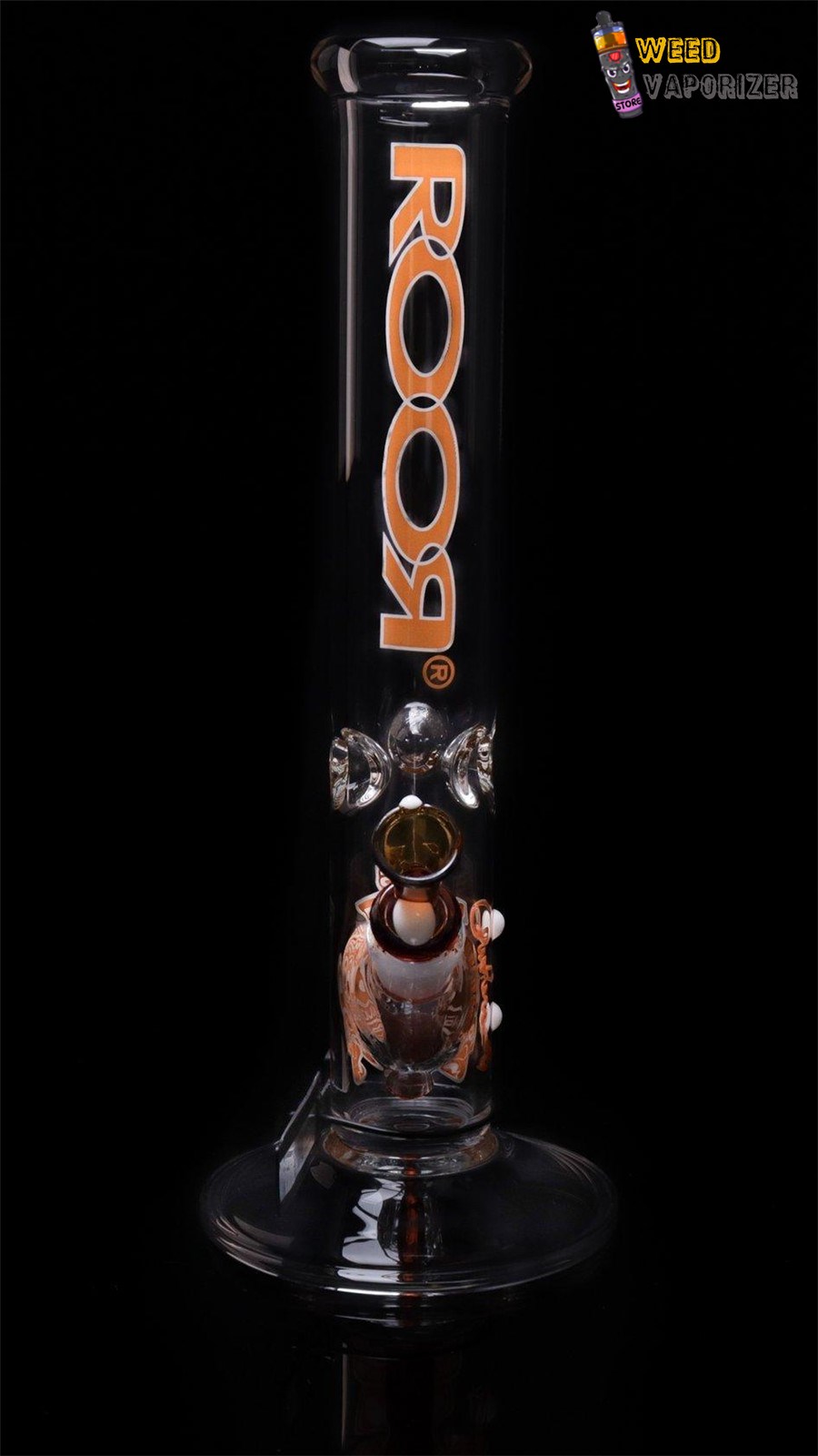 Buy ROOR GLASS: INTRO COLLECTOR SERIES ORANGE AND WHITE STRAIGHT TUBE