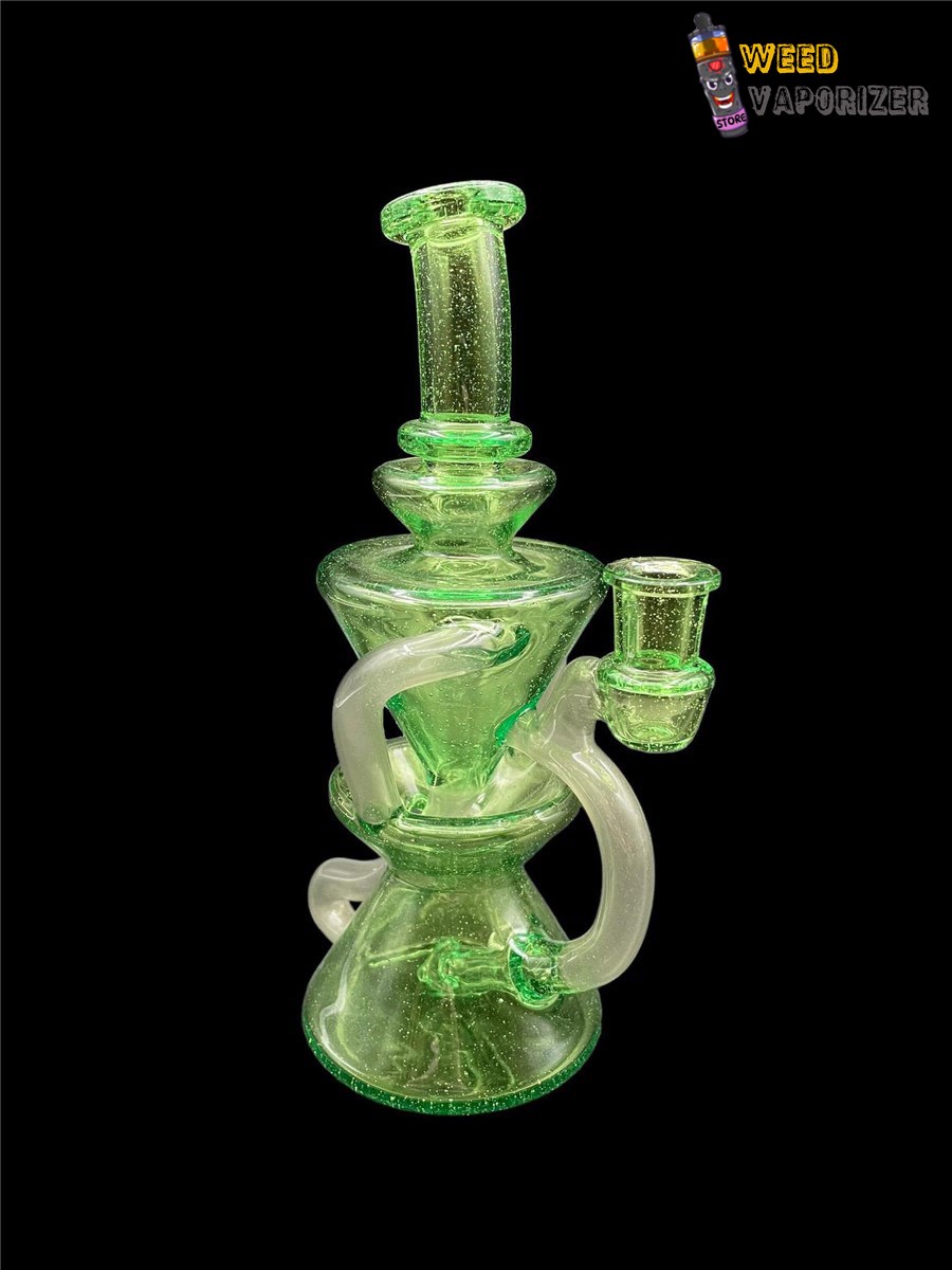 Buy CAPTNCRONIC GLASS: EMERALD GREEN DUAL UPTAKE RECYCLER