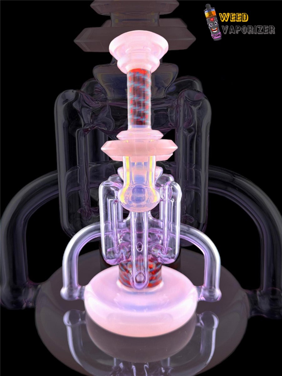 Buy ASIAN KEVIN GLASS 4:2 WORKED UPTAKE RECYCLER #2 PINK SLYME/GEMINI/LINEWORK