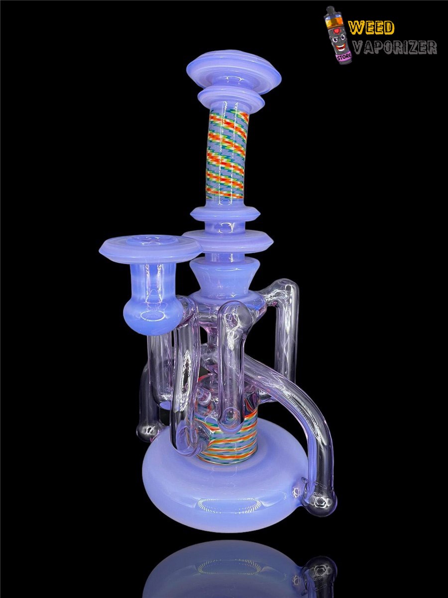 Buy ASIAN KEVIN GLASS 4:2 UPTAKE RECYCLER PASTEL PURPLE AND CFL PURPLE WIG WAG