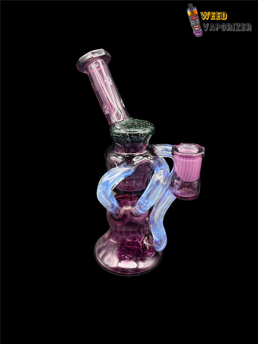 Buy WOLFE GLASS: FACETED GHOST x ROYAL JELLY CRUSHED OPAL TRIPLE UPTAKE RECYCLER