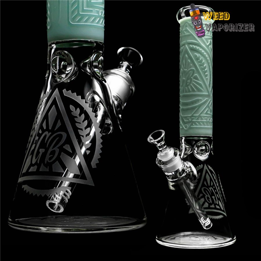 Buy GREEN BEAR GLASS: 14″ SAND BLASTED ALL SEER BEAKER