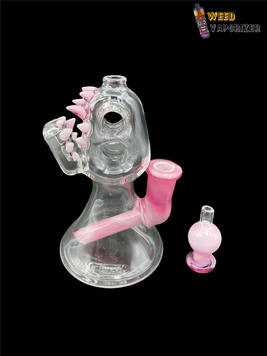 Buy ENUFF GLASS: PINK OVER STAR WHITE COLOR ACCENTED JAMMER RIG