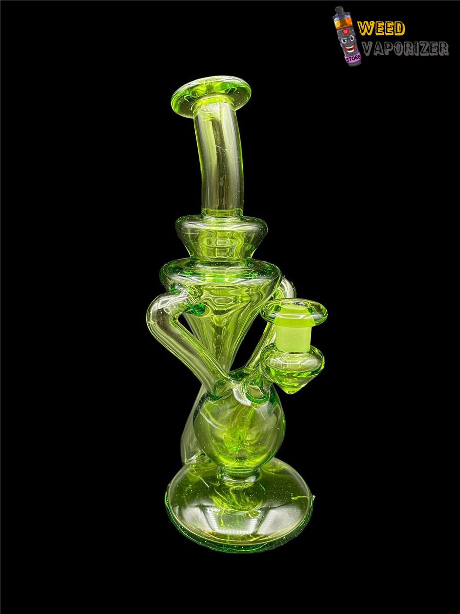 Buy MHENNY GLASS: SLYME GREEN DUAL UPTAKE RECYCLER