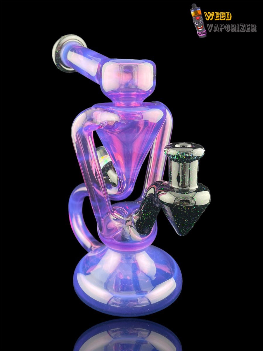 Buy BOOGIE GLASS: FULLY WORKED ROYAL JELLY x BLACK CROPAL DUAL UPTAKE FLOATER RECYCLER