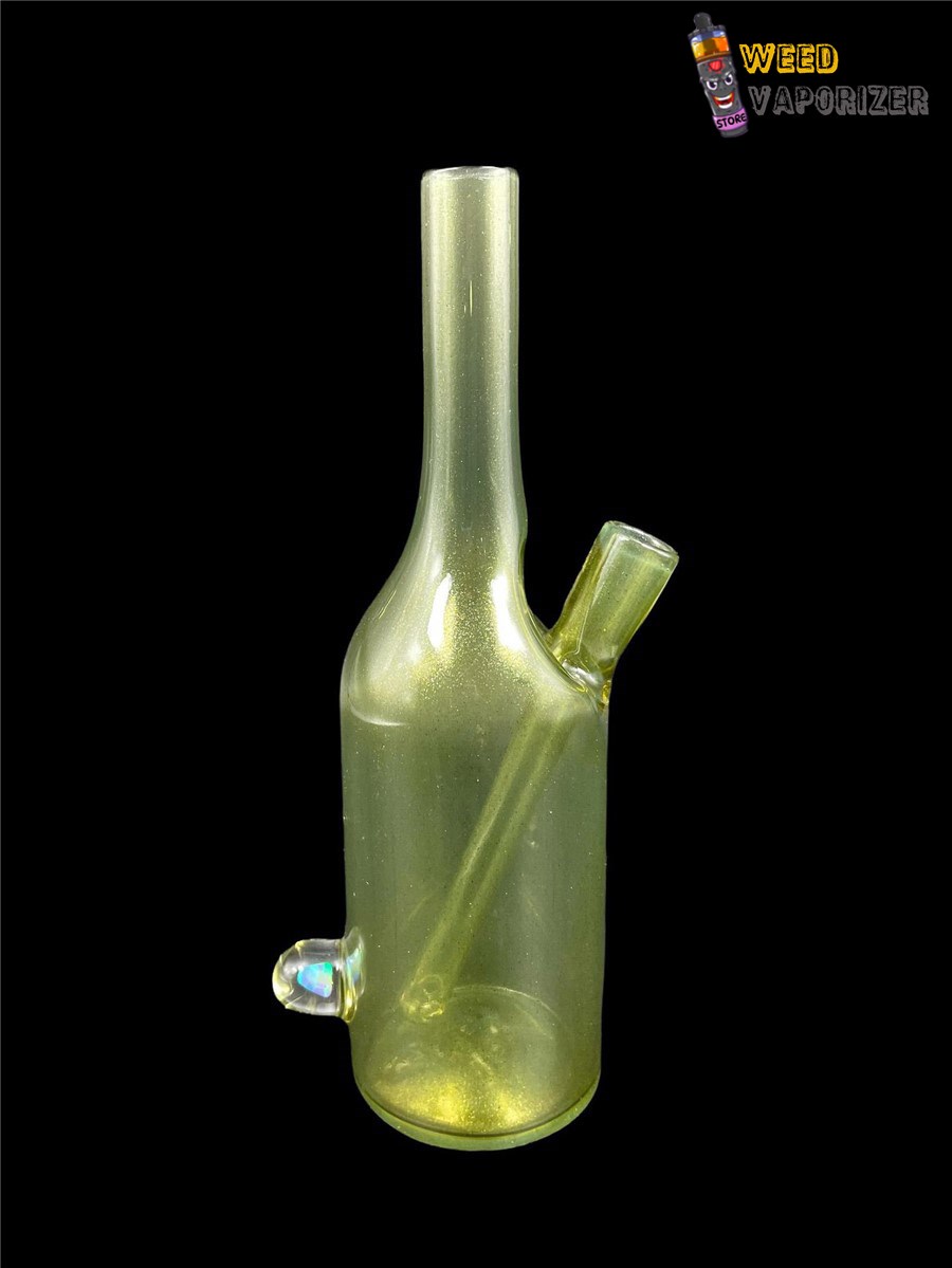 Buy THE GLASS MECHANIC: NS YELLOW OVER JACKPOT ENCASED OPAL SAKE BOTTLE