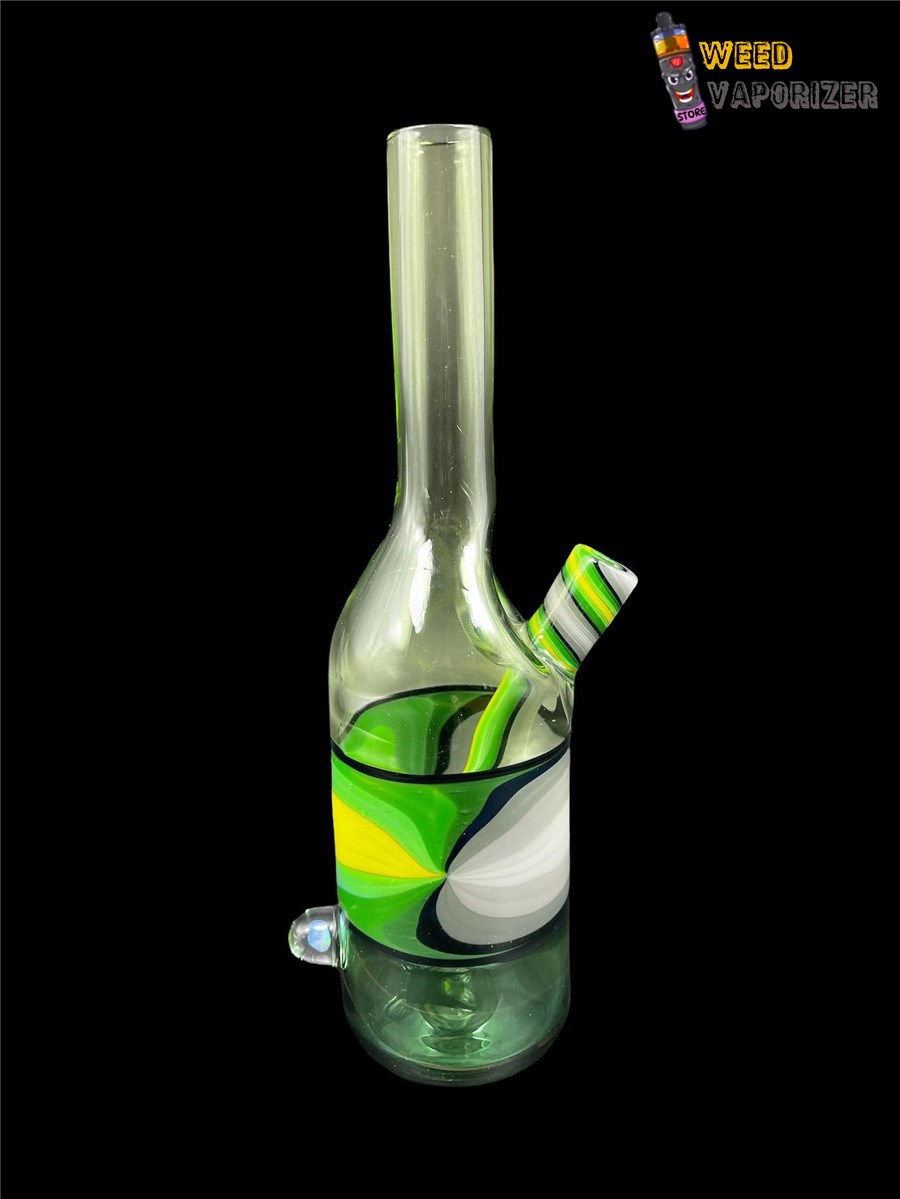 Buy THE GLASS MECHANIC: PORTLAND GREEN AND CRIPPY ENCASED OPAL SAKE BOTTLE