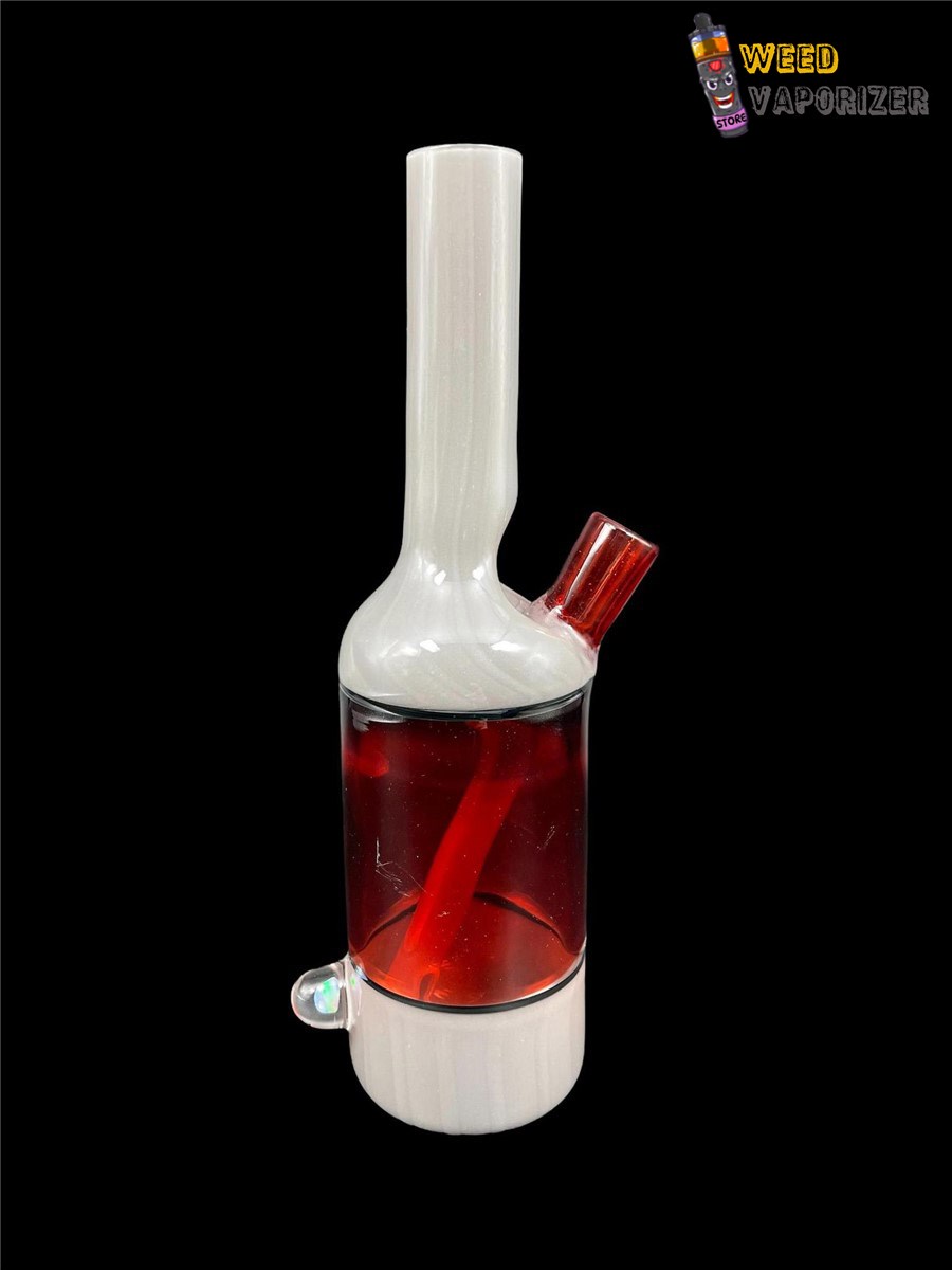 Buy THE GLASS MECHANIC: PORTLAND GREY AND RUBY ENCASED OPAL SAKE BOTTLE