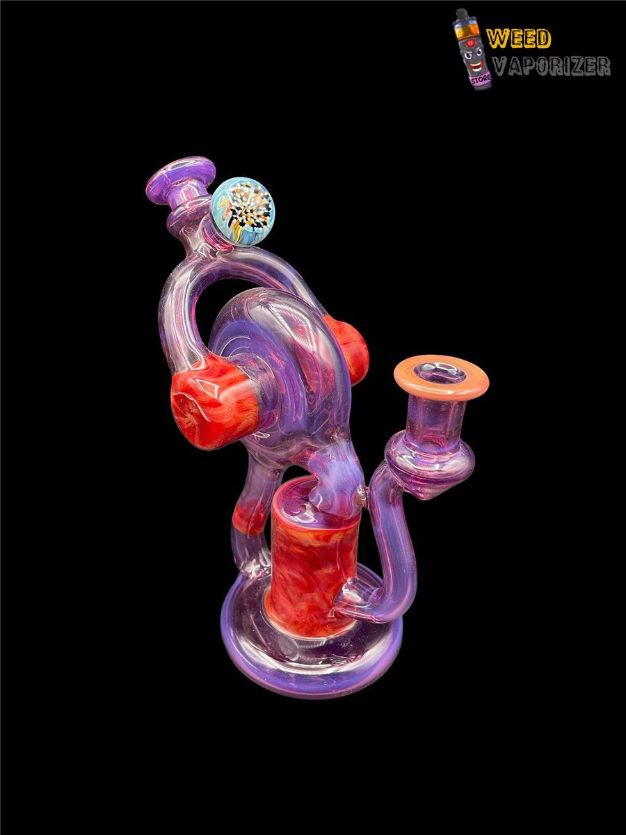 Buy ET GLASS: PURPLE OVER AMBER SINGLE UPTAKE RECYCLER