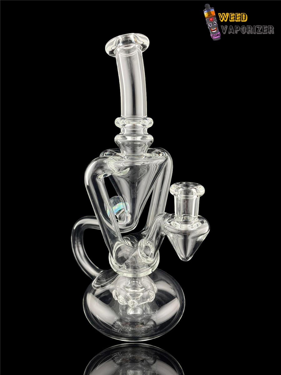 Buy BOOGIE GLASS: CLEAR DUAL UPTAKE FLOATER RECYCLER #8