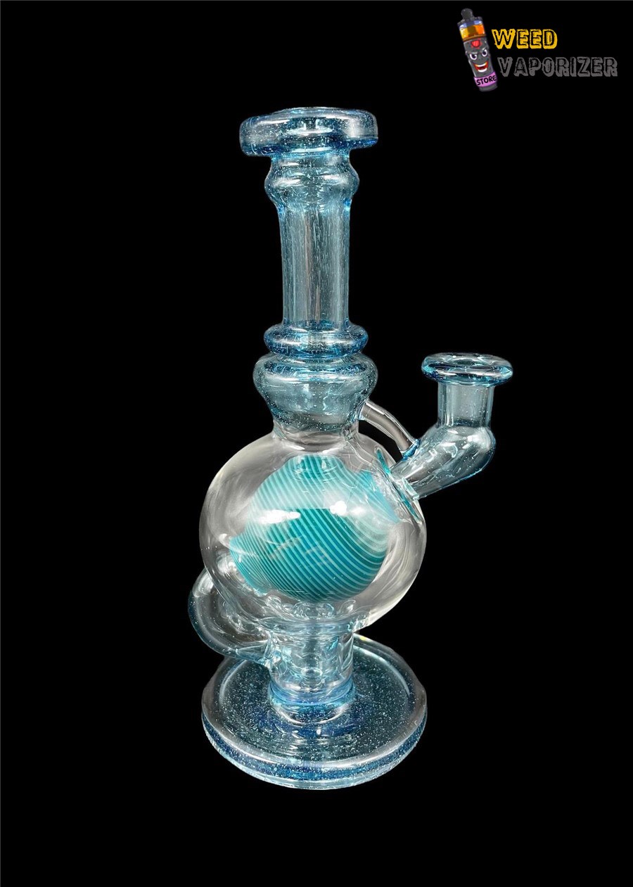 Buy CRAMBORO GLASS: 6″ OCEAN TEAL SPIRAL BALL RIG