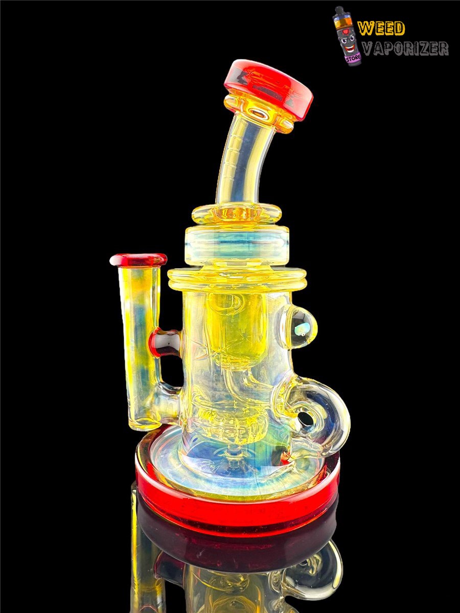 Buy BRONX GLASS: SILVER FUMED X RED POMP