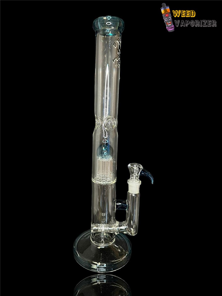 Buy TEXAS TUBES: 18″ BLUE STARDUST ENCASED OPAL 9-ARM STEMLINE STRAIGHT TUBE