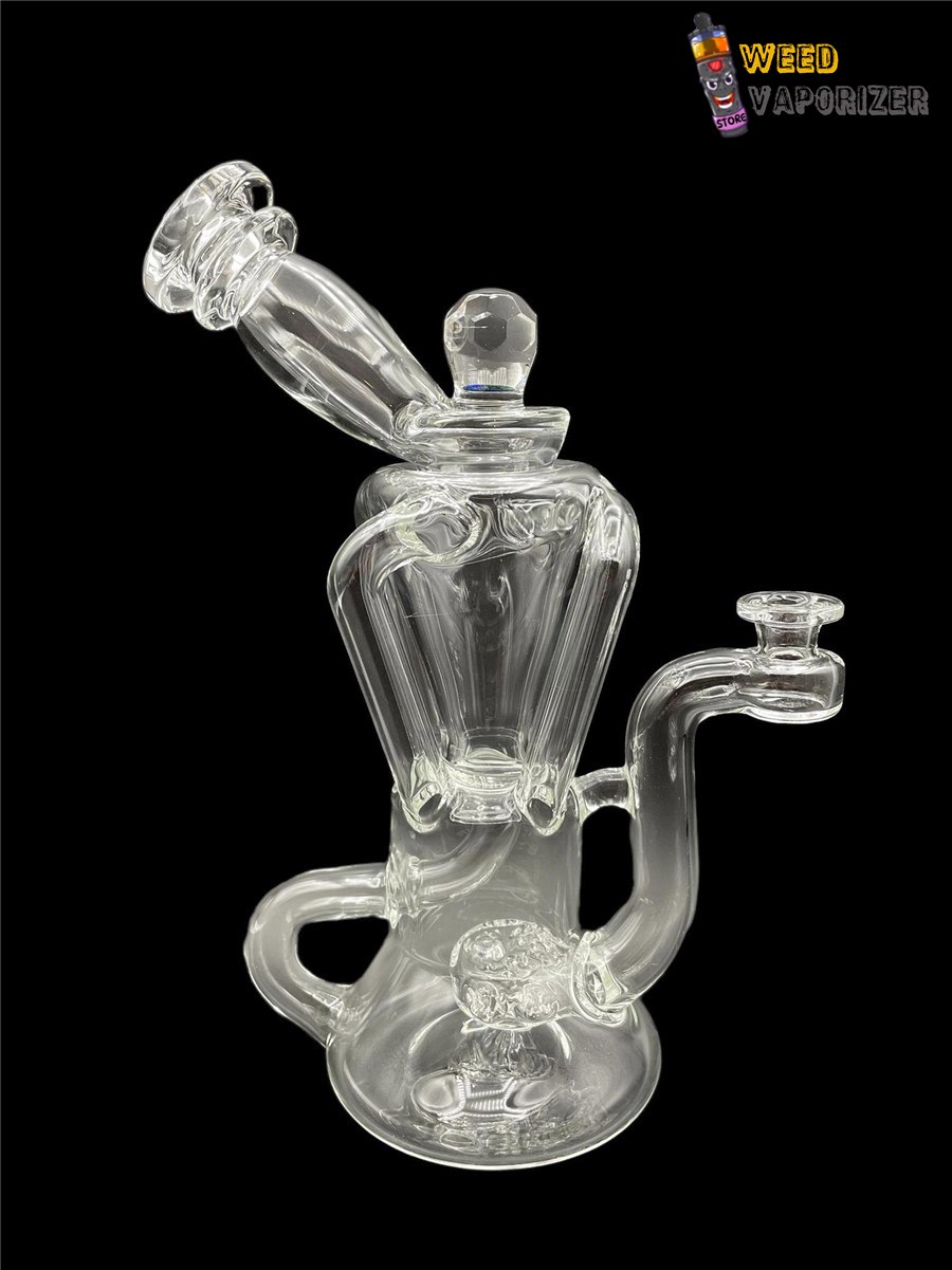 Buy HEART AND MIND GLASS: CLEAR FLOATING FACETED ENCASED OPAL QUAD RECYCLER