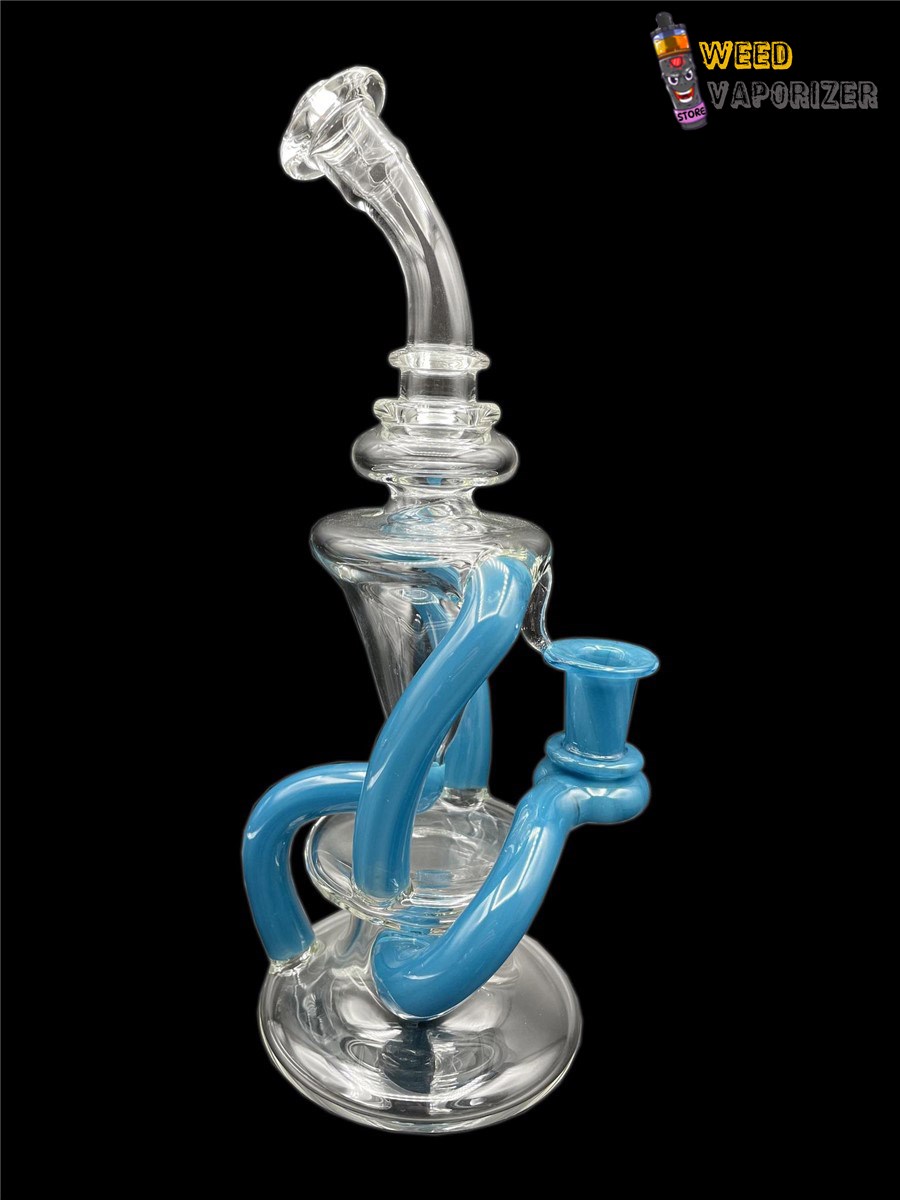 Buy GENTRY GLASS: AQUA AZUL DUAL UPTAKE FLOATER RECYCLER