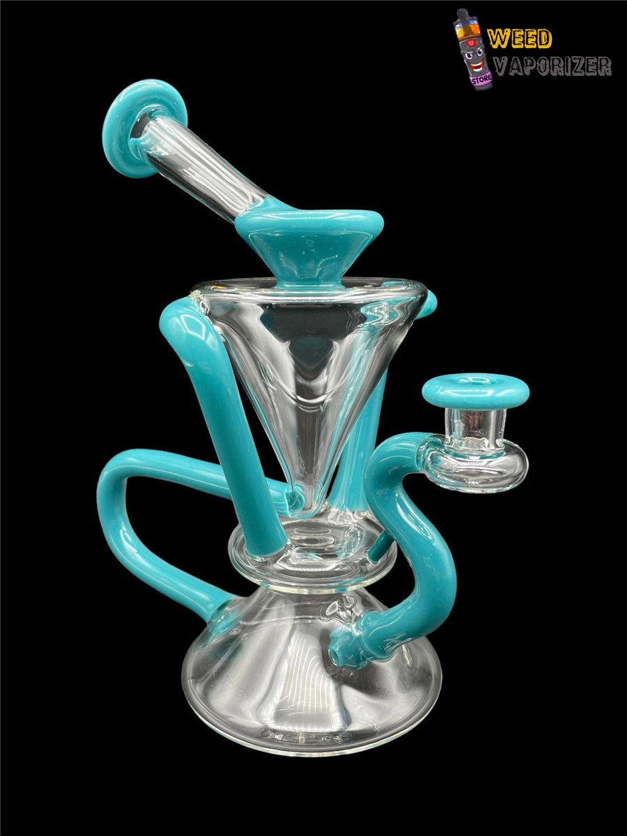 Buy MCGREW GLASS: TURQUOISE DUAL UPTAKE FLOATER RECYCLER