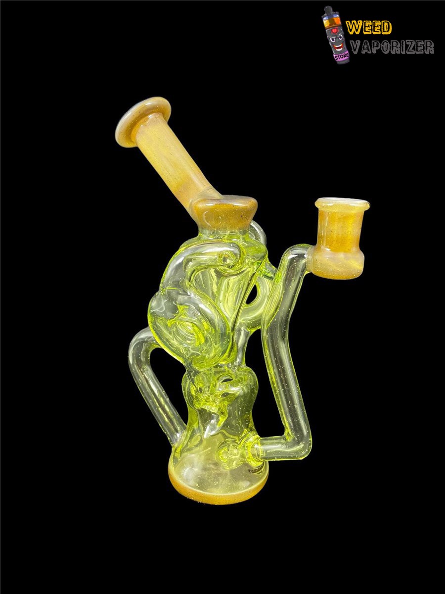 Buy SWEET JUSTICE GLASS: UV LIME DROP SWISS DOUBLE DOUGHNUT RECYCLER