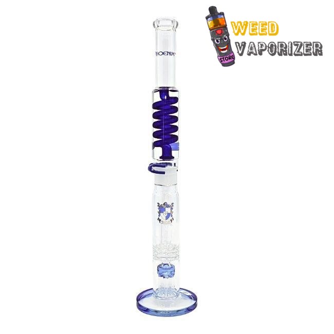 Buy PHOENIX GLASS: 21″ FREEZABLE COIL TRIPLE PERC STRAIGHT TUBE