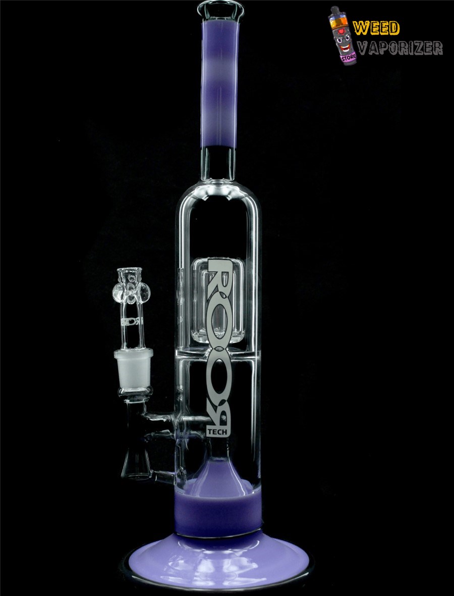 Buy ROOR TECH: FIXED 14″ 50×5 BARREL BUBBLER PURPLE AND BLACK