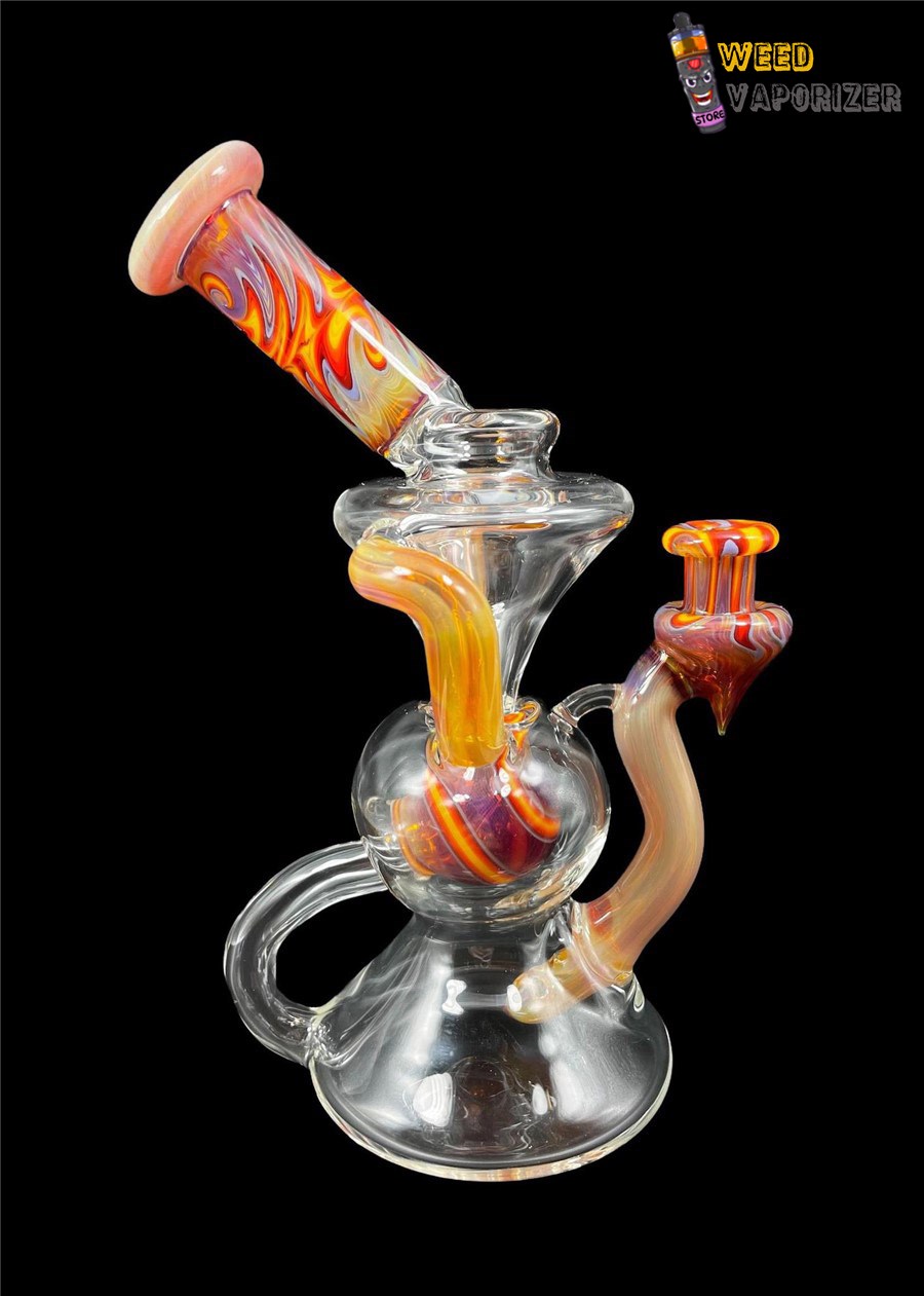 Buy CRAMBORO GLASS: 8″ MULTICOLOR DUAL UPTAKE RECYCLER