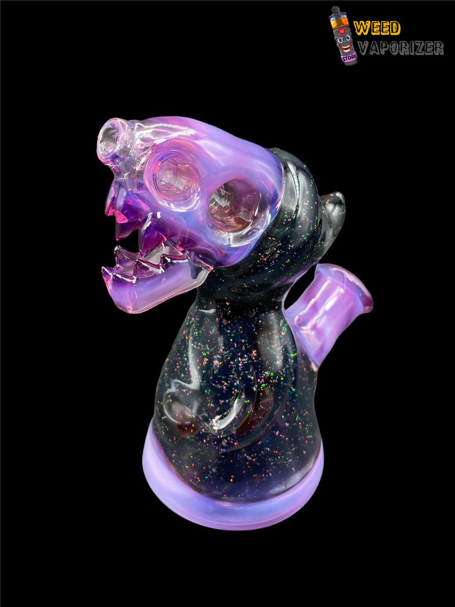 Buy ENUFF GLASS: ROYAL JELLY CRUSHED OPAL HOODED JAMMER RIG