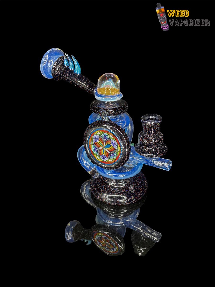 Buy FREEEK GLASS: BLACK CRUSHED OPAL AND GHOST SINGLE UPTAKE TERPCYCLER