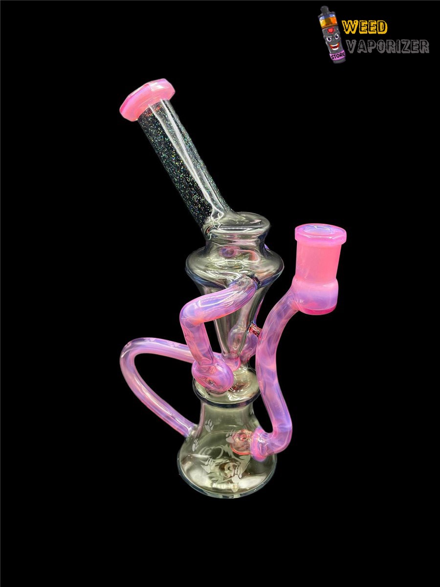 Buy WOLFE GLASS: FACETED ROYAL JELLY x CRUSHED BLACK OPAL DOUBLE DOUNT FLOATER RECYCLER