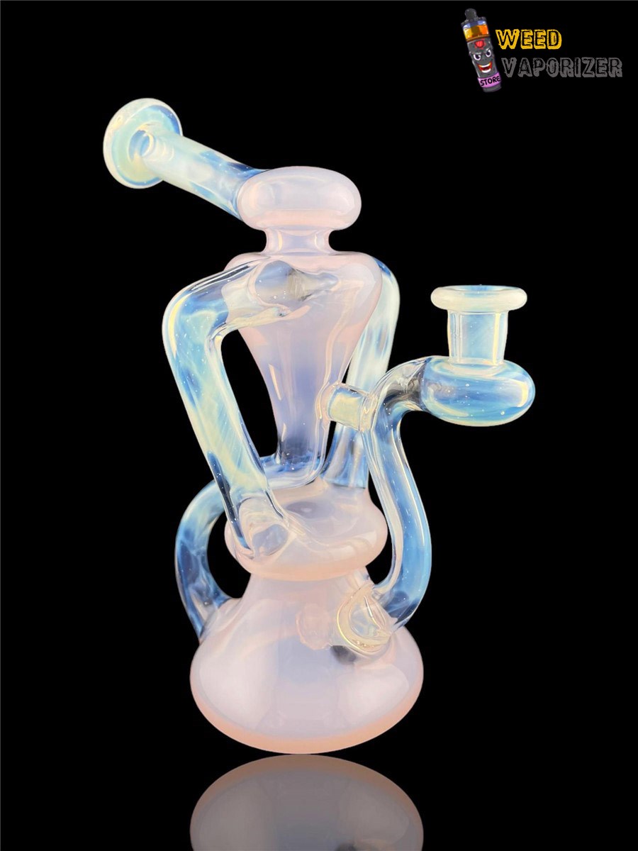 Buy MATT D GLASS: JADE PINK x LUCY x GHOST UPTAKE FLOATER RECYCLER