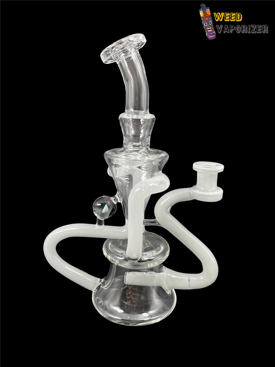 Buy EX NIHILO GLASS: STAR WHITE x PORTLAND GREY DUAL UPTAKE FLOATER RECYCLER