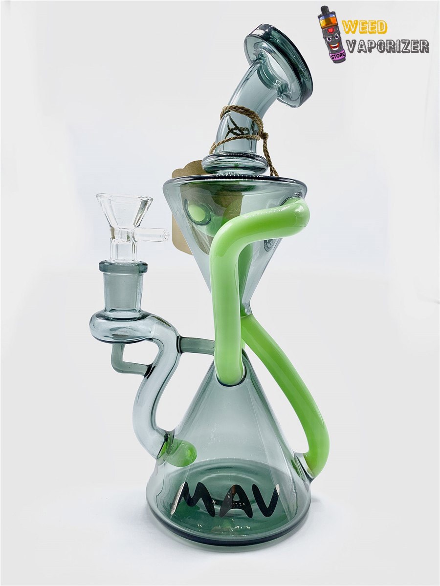 Buy MAV GLASS: 9″ TX232 RECYCLER GREEN SLIME