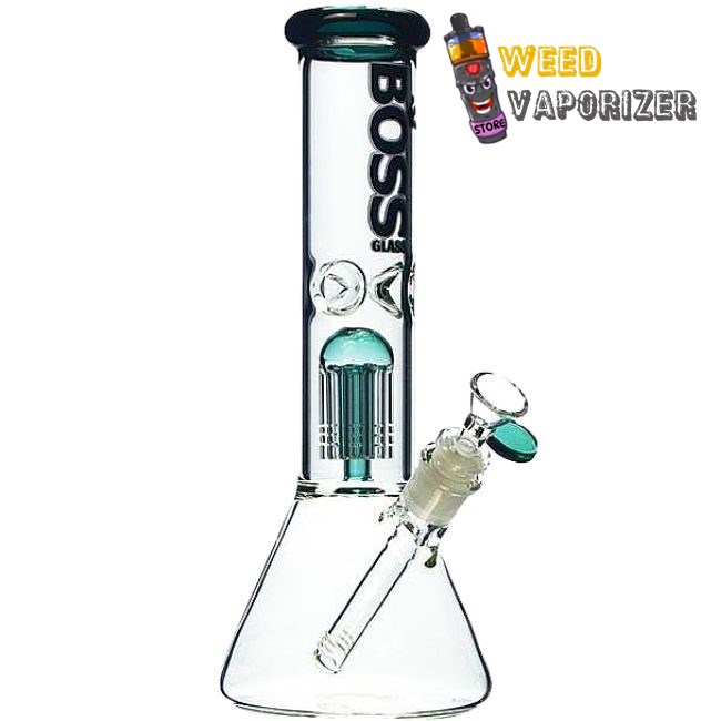 Buy BOSS GLASS: 12″ BEAKER WITH TREE PERC WATER PIPE ASSORTED COLORS