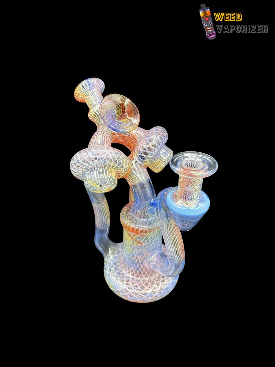 Buy ET GLASS: GHOST RAINBOW RETTICELLO DUAL UPTAKE RECYCLER