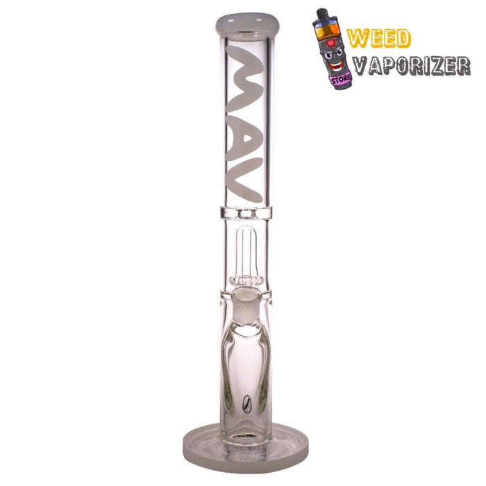 Buy MAV GLASS: STRAIGHT 17.5″ X 9MM UFO TUBE WHITE