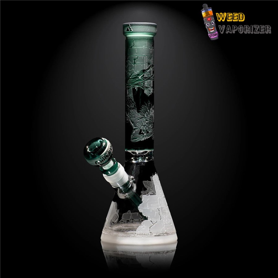 Buy MILKY WAY GLASS: 11″ ANCIENT RUINS TEAL BEAKER (MK-1206)