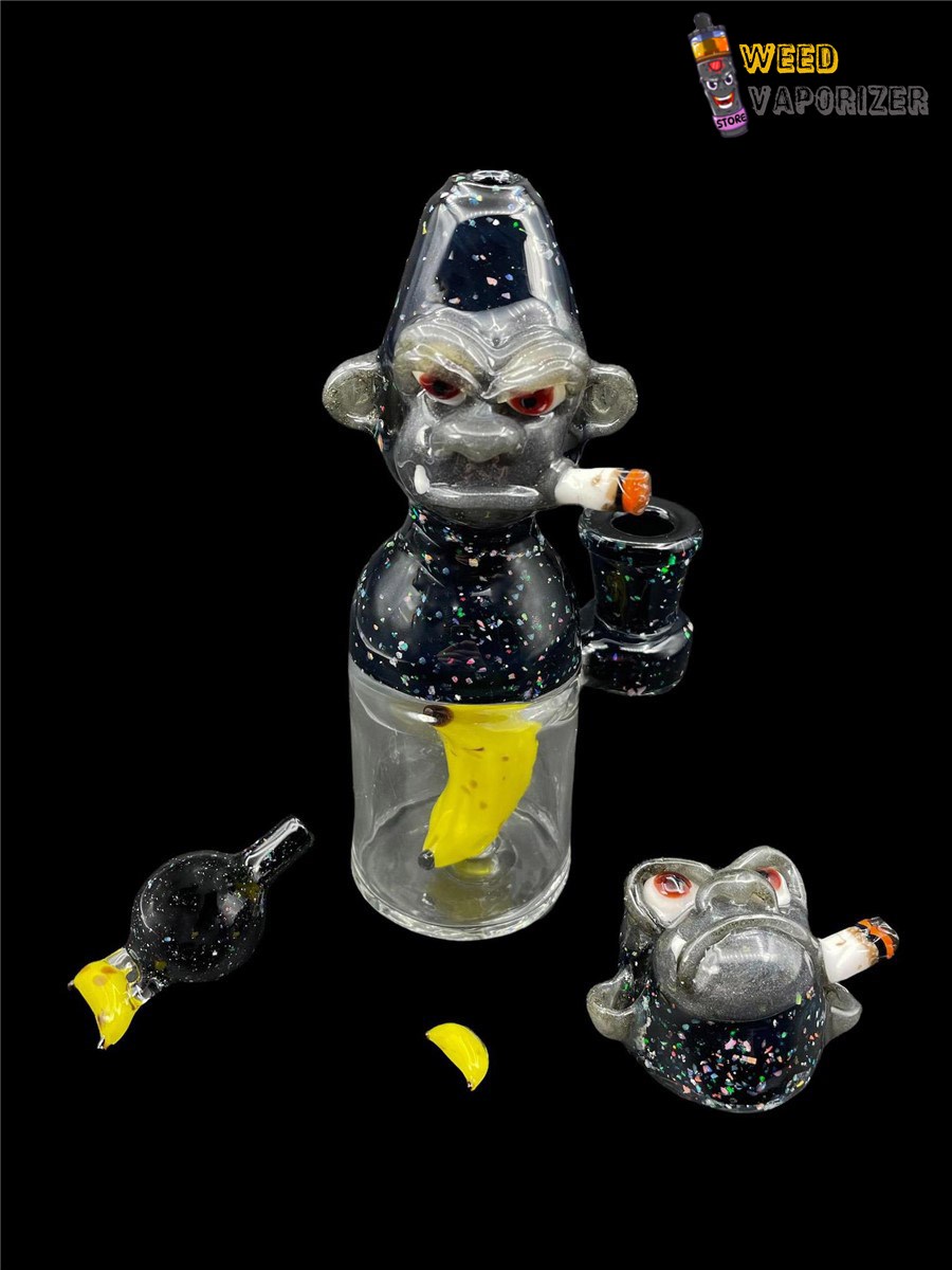 Buy CATALYST GLASS: BLACK CRUSHED OPAL SMOKIN’ CHIMP RIG SET